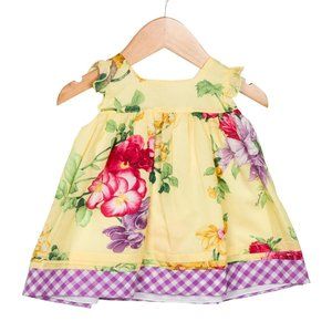 Monnalisa Girls' Floral Sleeveless Dress w/ Tags Size: 3M